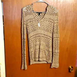 derek heart knit sweater Size M.